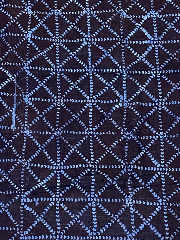 #5956 Fine Indigo Cloth - Mossi Tribe Burkina Faso 59" H by 40" W gallery