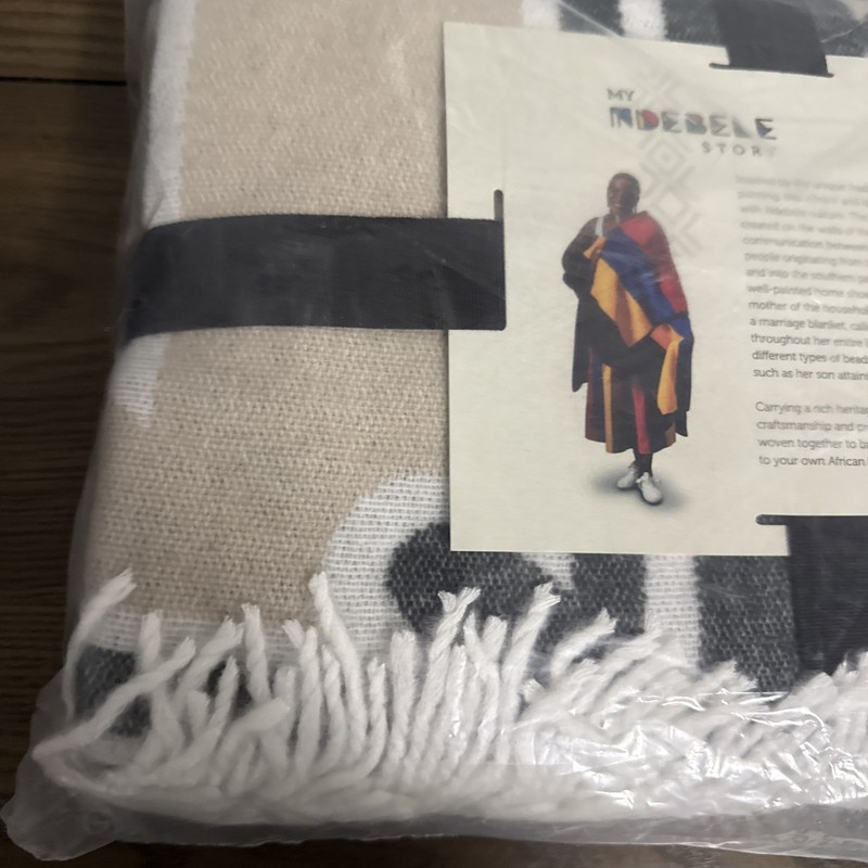 ARANDA My AFRICA NDEBELE THROW BLANKET WRAP 55" X 71" SOFT NEW gallery