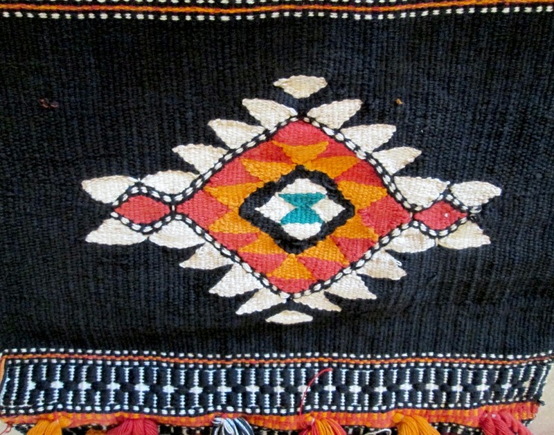 Home Decor, wall hanging,single multicolor weaved band of blanket Djerma niger gallery
