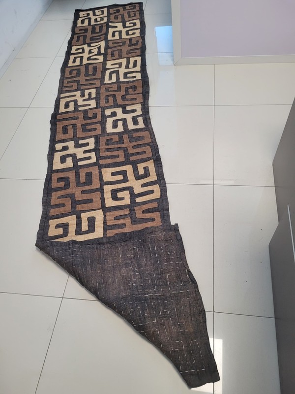 Unique Colorful Kuba Raffia Fabric From D. R. Congo, African Art gallery