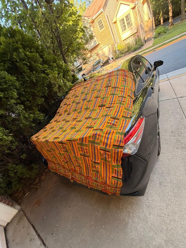 Vintage Kente Cloth Ghana | 64x40 African Fabric | Colorful Ashanti Textile (D) gallery