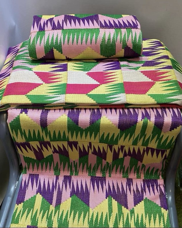 Kente Handwoven Cloth Ashanti Kente Ghana Asante African Art Textiles 6 yards