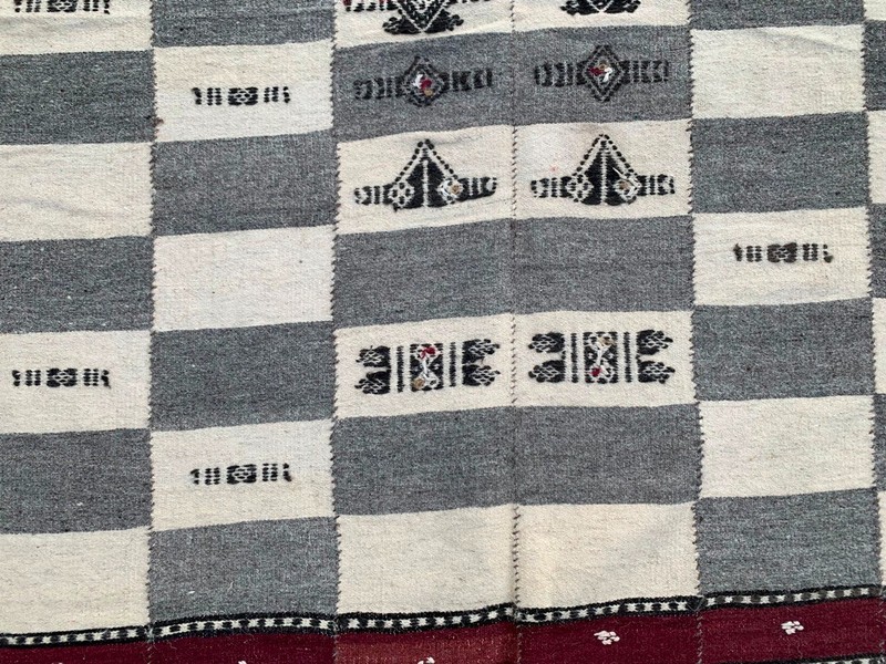 Vintage African Fulani Blanket Handmade Fulani Wedding Hanging Tent Mali 4x7 ft gallery