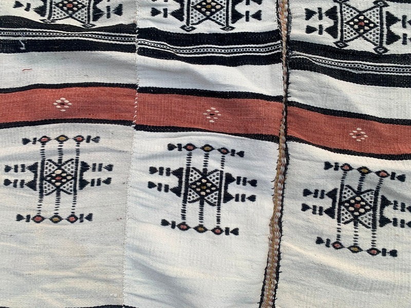 Vintage African Fulani Blanket Handmade Fulani Wedding Hanging Tent Mali 4x7 ft gallery