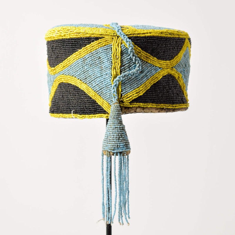 Yoruba Beaded Hat Nigeria Sidley Collection gallery