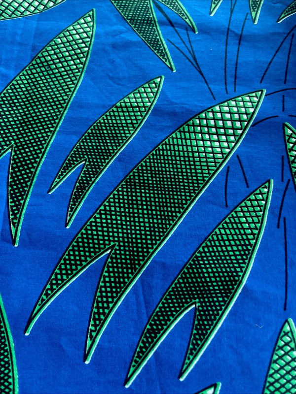 African Nigeria VIVA Wax Block HITARGET Fabric 3000807 Retro Print 6 YDs Cotton