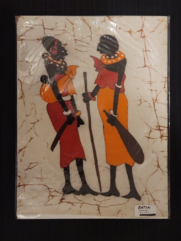 African Batik Maasai Fabric Art 18×14 New