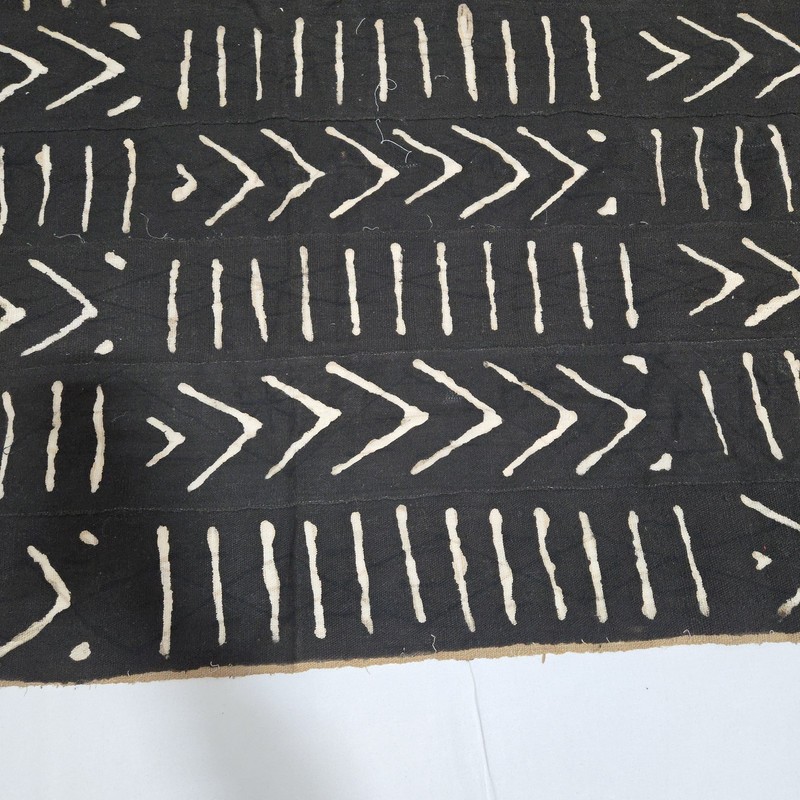 African Textile Art Cloth | Abstract Geometric Pattern | 67 x 36 inches gallery