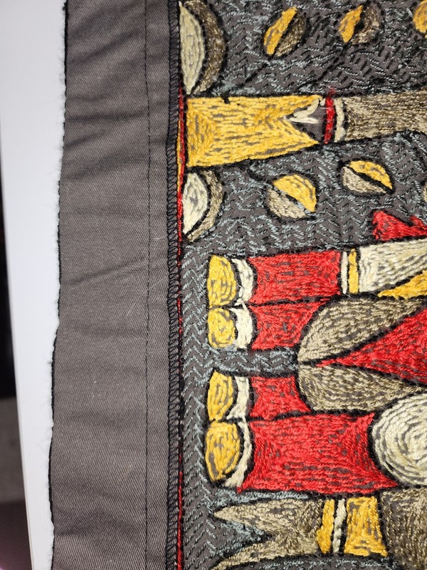Kaross South African Elephant Art Embroidered Placemat Tapestry Safari gallery