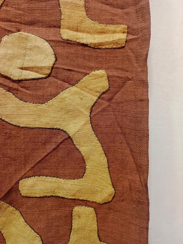 Antique Rare Collectible Hand Woven Traditional African Raffia Congo Textile gallery