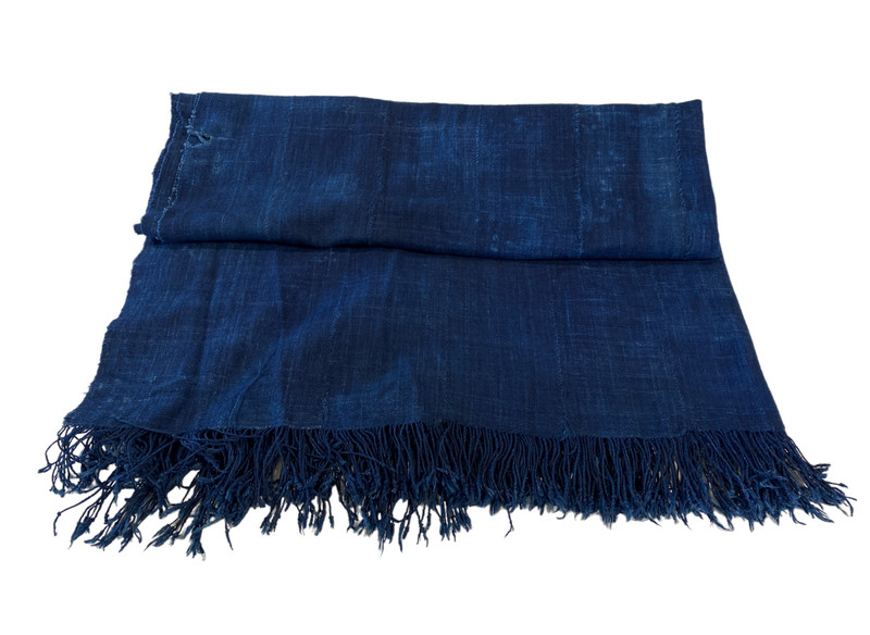 # 5146 Fine Plain Indigo Cloth – Mossi Tribe Burkina Faso 67″ by 42″