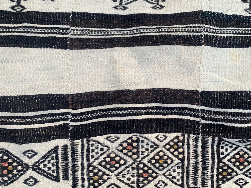 Vintage African Fulani Blanket Handmade Fulani Wedding Hanging Tent Mali 4x7 ft gallery