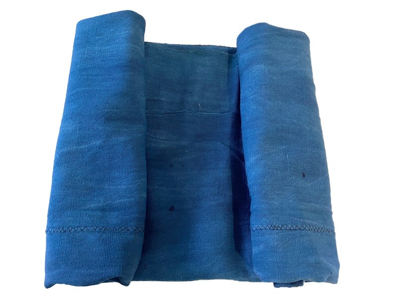 #2237 Vintage African Indigo Cloth Textile Mossi Burkina Faso 61" by 42.5" gallery