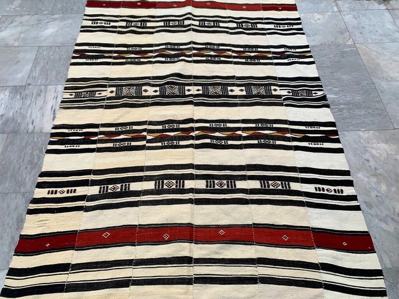 Vintage African Fulani Blanket Handmade Fulani Wedding Hanging Tent Mali 4x7 ft gallery