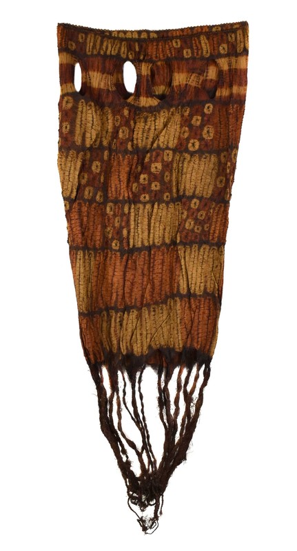 Dida Ceremonial Raffia Tie-Dye Textile Côte d'Ivoire 36x34 inch