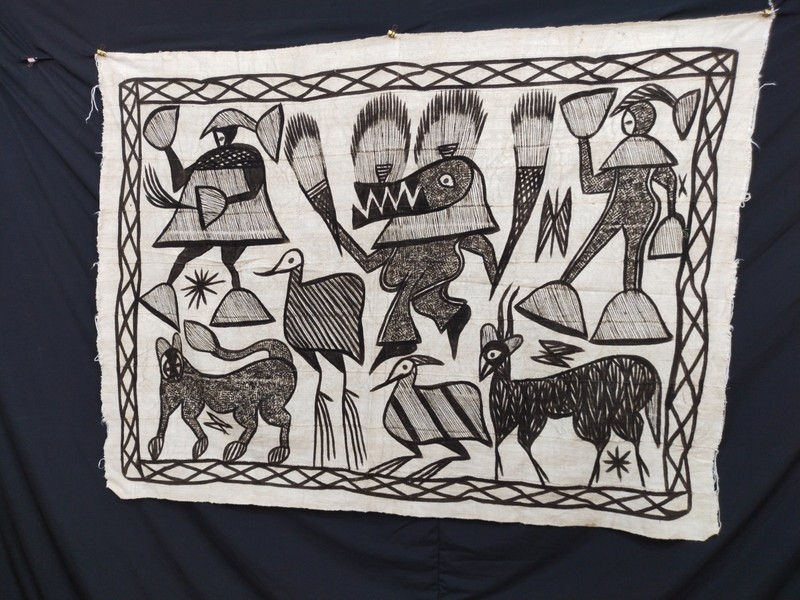 Authentic Vintage Korhogo Mud Cloth Côte d’Ivoire Handcrafted Tribal African