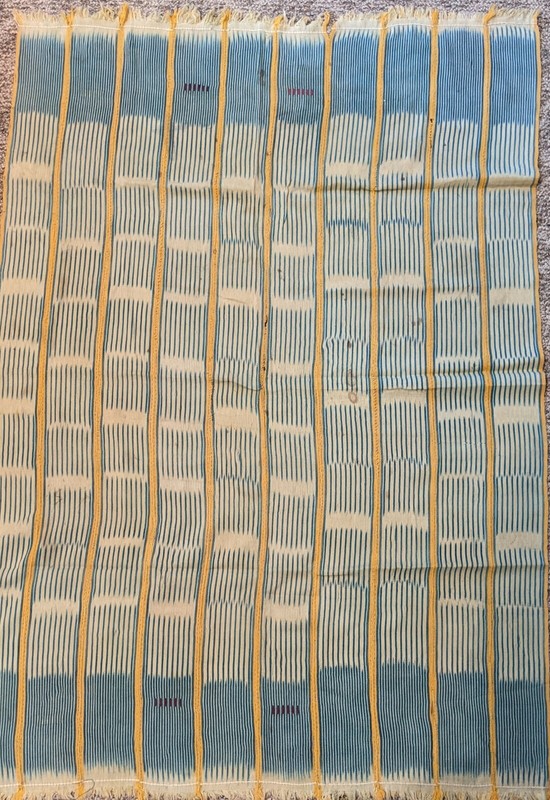 AFRICAN ORIGINAL HANDMADE COTTON TEXTILE STRIPWOVEN FABRIC WRAPSKIRT CLOTHING gallery