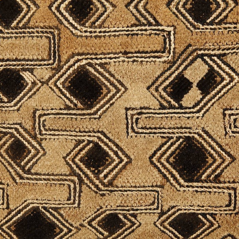 KUBA SHOOWA PRESTIGE PANEL CUT PILED RAFFIA D. R. OF CONGO CENTRAL AFRICA 20TH C gallery