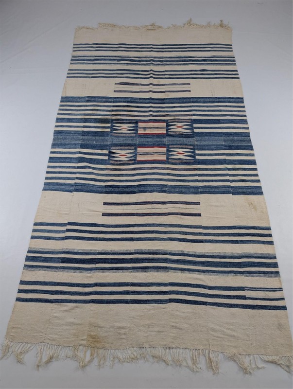 Vintage Traditional Nigerian Handwoven Hausa Luru Textile 96x50in