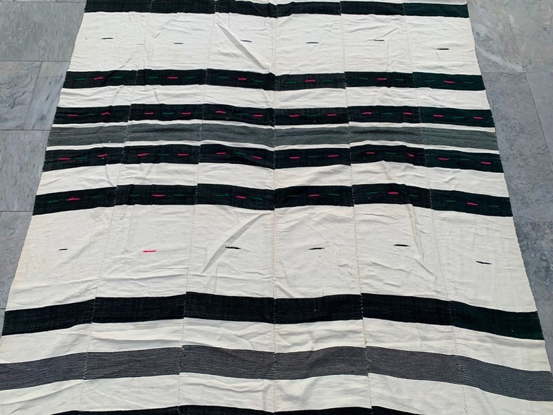 Vintage African Fulani Blanket Handmade Fulani Wedding Hanging Tent Mali 5x8 ft gallery