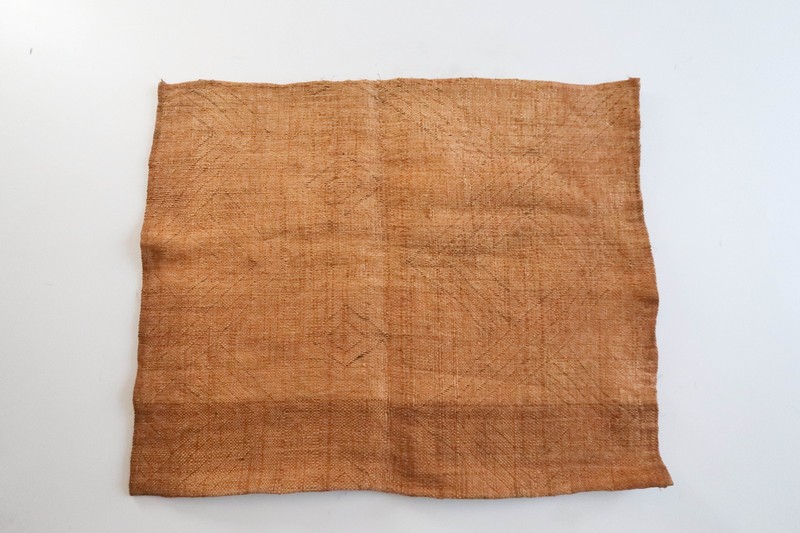 NEW Vintage African Kuba Shoowa Cloth Raffia Textile Panel 27x22 Kasai Velvet 12 gallery