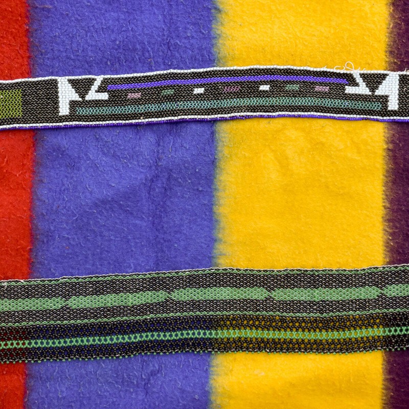 Ndebele Nguba Beaded Traditional Blanket 40x60 Inch South Africa Sidley Collecti gallery