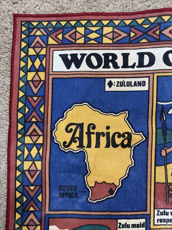 Vintage World Of The Zulu Wall Hanging Dish Towel 17”x22” gallery
