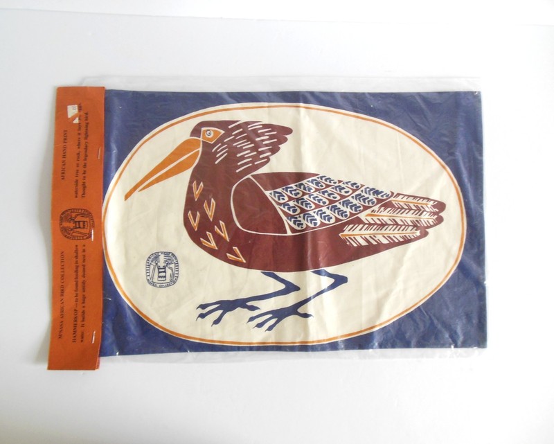 MSASA new African Hand Print Bird Collection Fabric 100% Cotton ~ 16 x 11 NIP gallery
