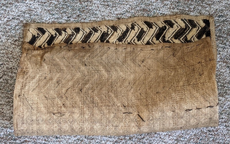 AFRICAN ORIGINAL KUBA RAFFIA CLOTH PANEL TEXTILE CURRENCY KASSAI SHOOWA DR CONGO gallery