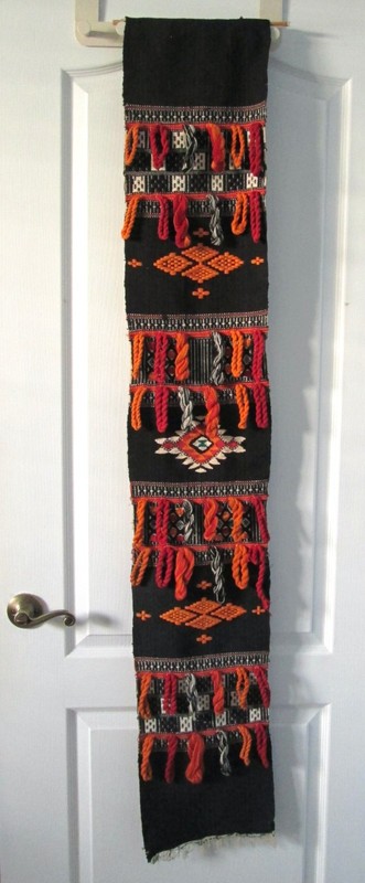 Home Decor, wall hanging,single multicolor weaved band of blanket Djerma niger gallery