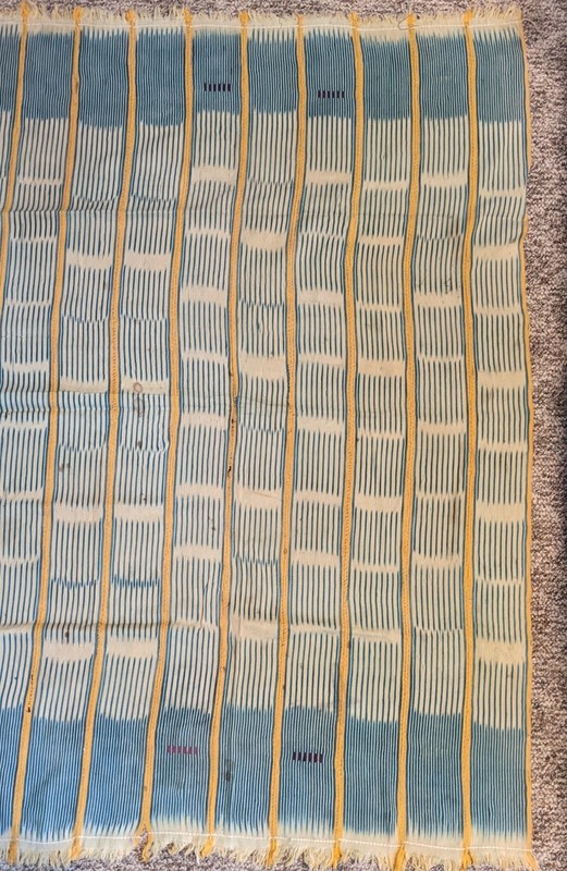 AFRICAN ORIGINAL HANDMADE COTTON TEXTILE STRIPWOVEN FABRIC WRAPSKIRT CLOTHING gallery