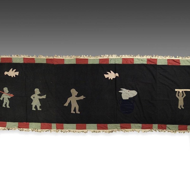 MONUMENTAL FRANKAA ASAFO MILITARY FLAG COTTON APPLIQUE FANTE GHANA WEST AFRICA gallery