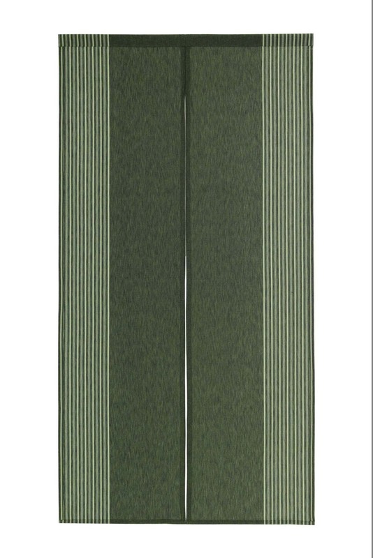 Narumi Vertical Stripe Cotton Cloth Japanese Noren Curtain Tapestry (Dark Gre... gallery