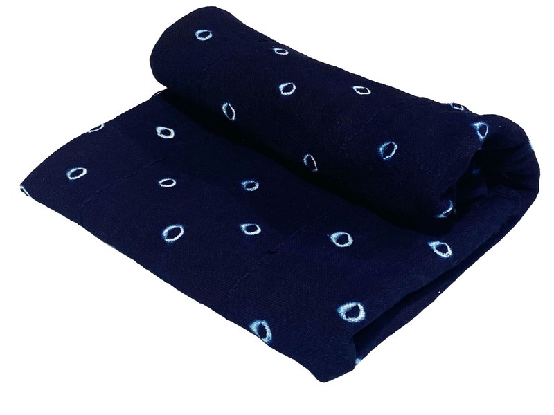 #7166 Fine Indigo Cloth - Mossi Tribe Burkina Faso 53" H by 40" W