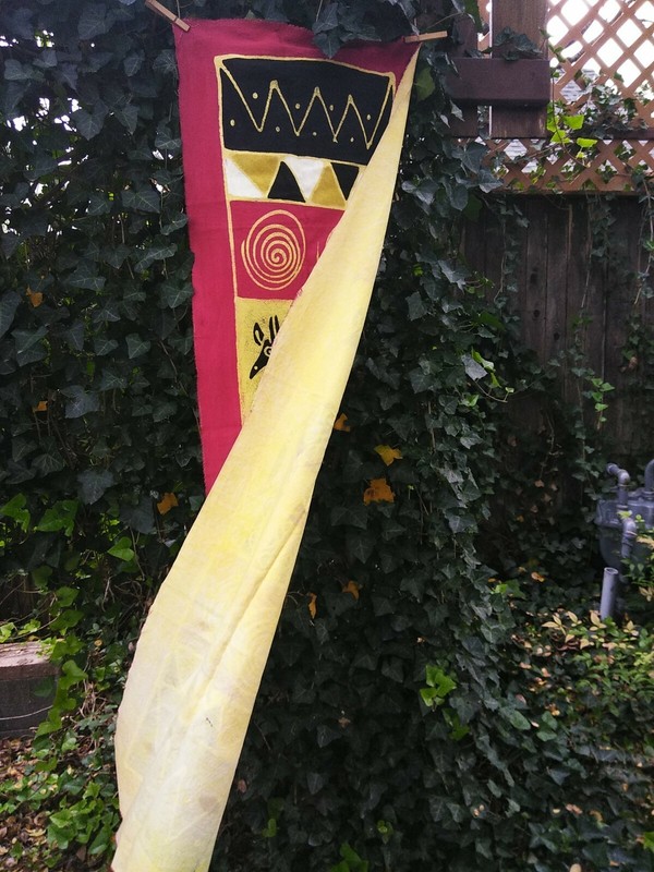 African hand painted Zimbabwe batik/table runner gallery