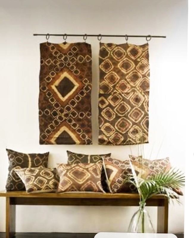 #5647 Superb African Kuba Cloth Raffia /Textile Zaire 51" by 18" gallery