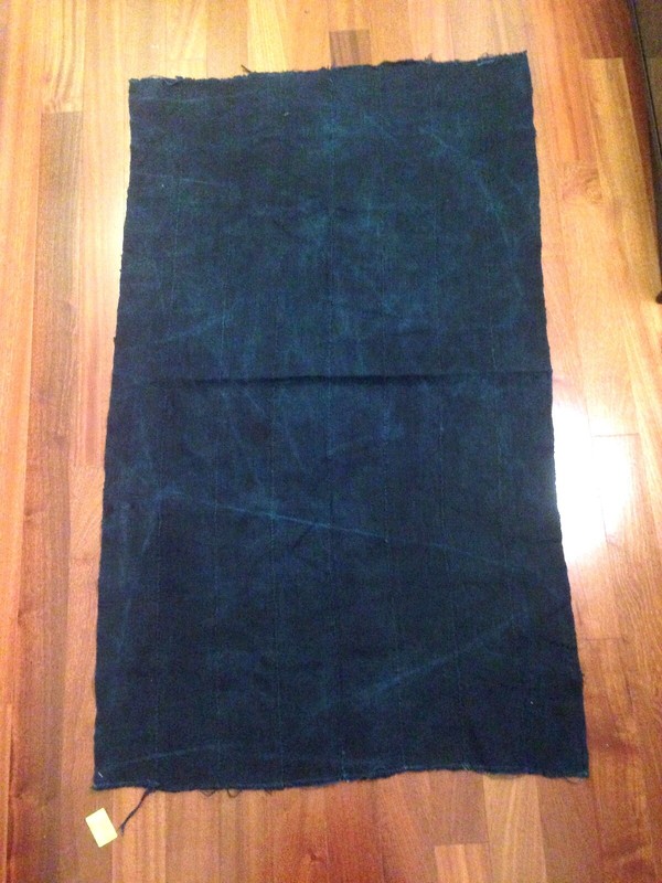 Vintage Indigo MUDCLOTH THROW Blanket -32"x 54-E gallery