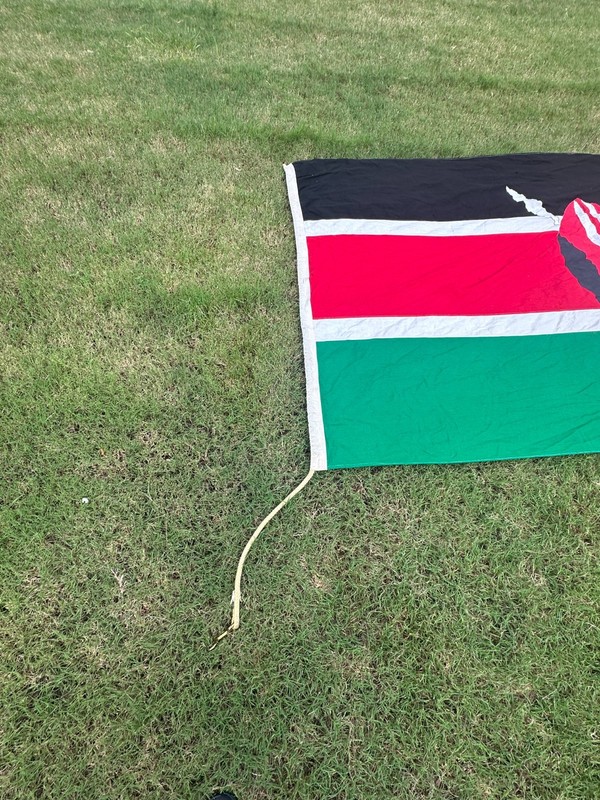 Authentic Cloth Stitched Kenya Flag - 108" x 68" gallery