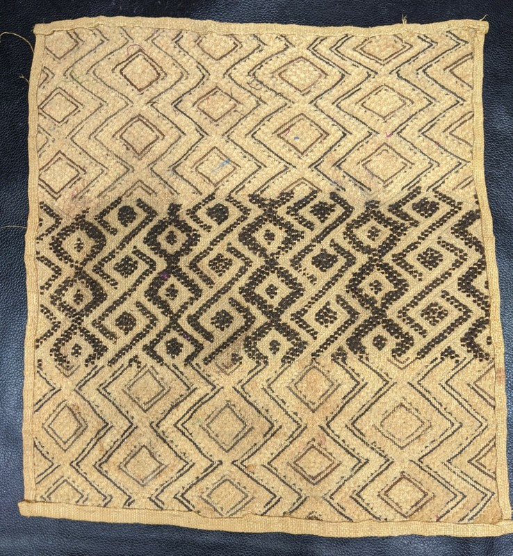 ORIGINAL KUBA RAFFIA CLOTH PANEL TEXTILE CURRENCY KASSAI SHOOWA DR CONGO ETHNIX gallery