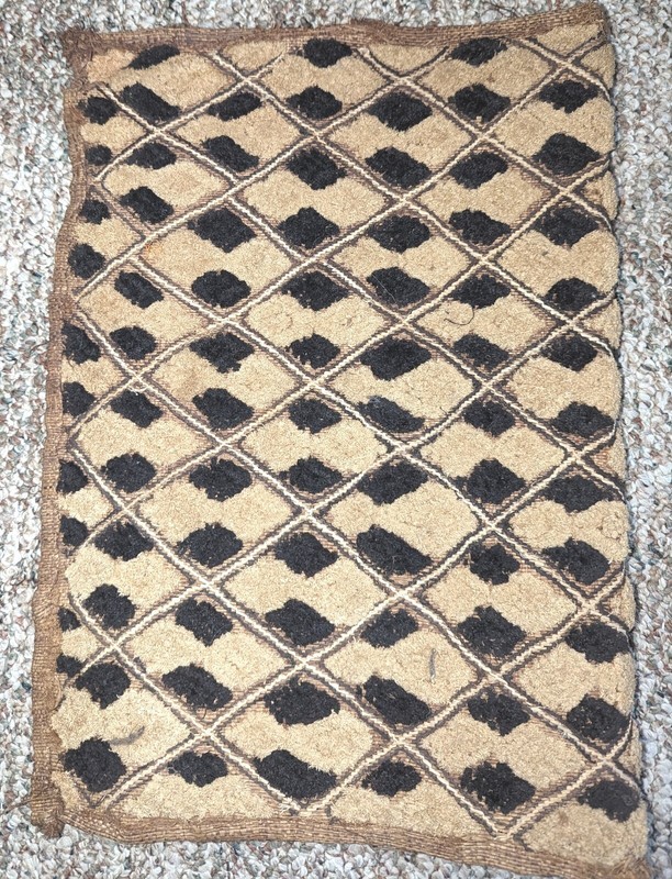 AFRICAN ORIGINAL KUBA RAFFIA CLOTH PANEL TEXTILE CURRENCY KASSAI SHOOWA DR CONGO gallery
