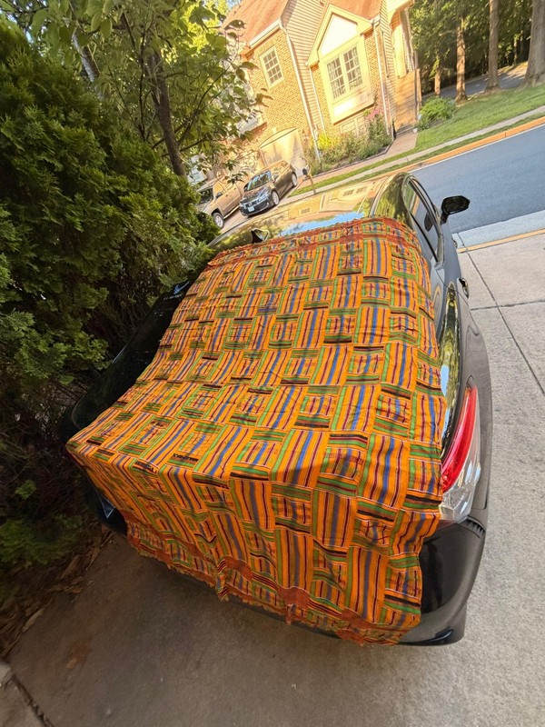 Vintage Kente Cloth Ghana | 64x40 African Fabric | Colorful Ashanti Textile (D) gallery