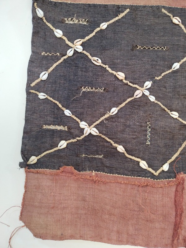 Vintage African Kuba Raffia Cloth Textile – Handwoven Congo Kuba Art A41 gallery
