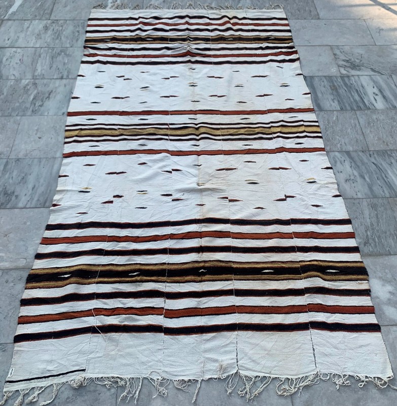 Vintage African Fulani Blanket Handmade Fulani Wedding Hanging Tent Mali 4×8 ft