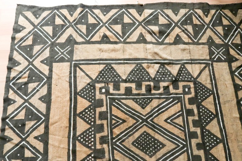 Large Vintage Tapa Bark Cloth Panel - Fiji Masi Tonga Ngatu Polynesian 90"x51" gallery