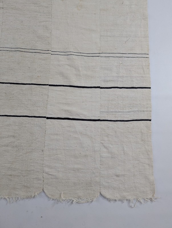 Vintage African Handwoven Patchwork Ghanaian Multicolor Textile 82x51in gallery