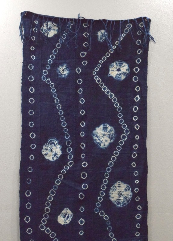 African Indigo Blue Handmade Design Ceremonial Indigo Cloth Mali gallery