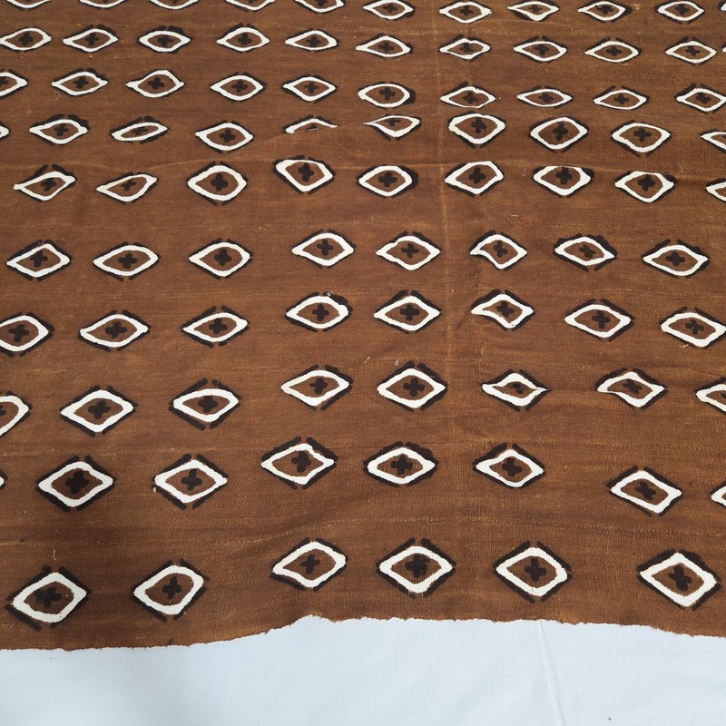 African Textile Art Mud Cloth | Eye Patterned | 65 x 45-1/2 inches gallery