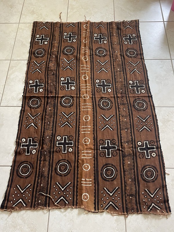 Authentic African Mud Blanket 65” X40”