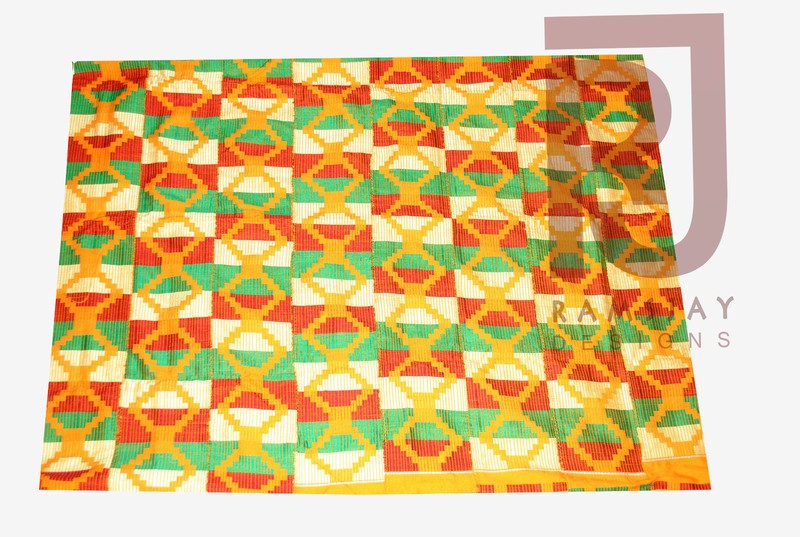 Kente Cloth Ghana African Handwoven Fabric Ashanti Kente African Art 6 yards