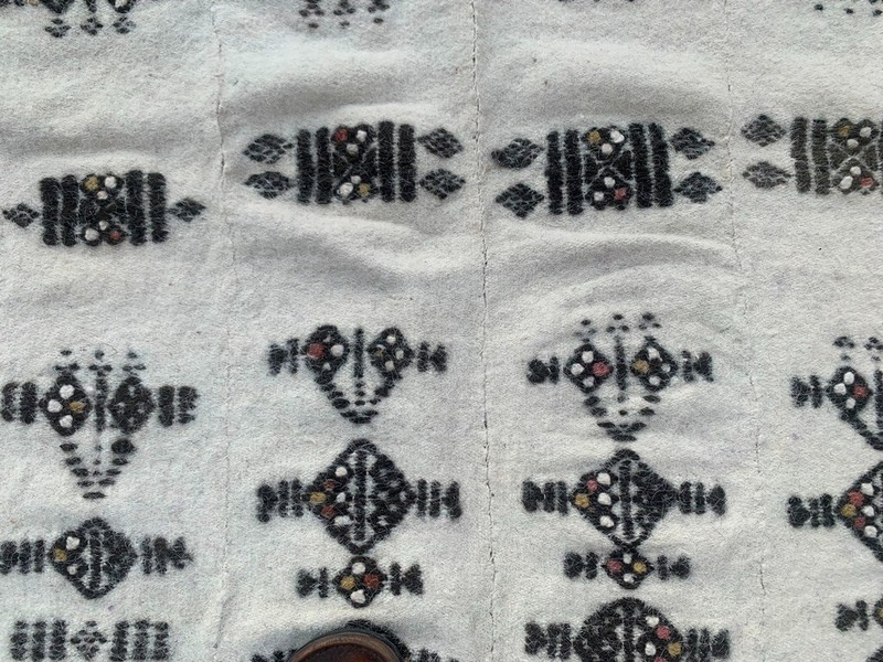Vintage African Fulani Blanket Handmade Fulani Wedding Hanging Tent Mali 4x7 ft gallery